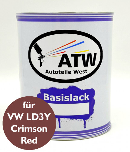 Autolack für VW LD3Y Crimson Red